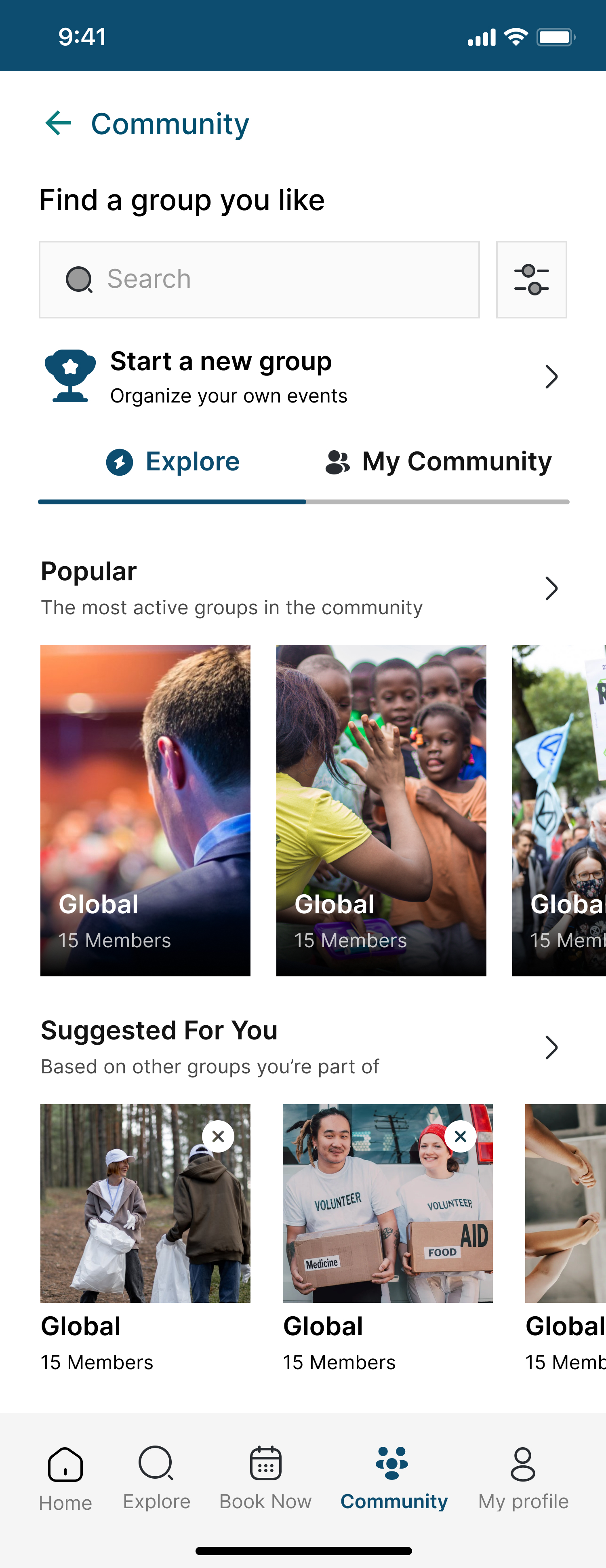 IGF Community screen